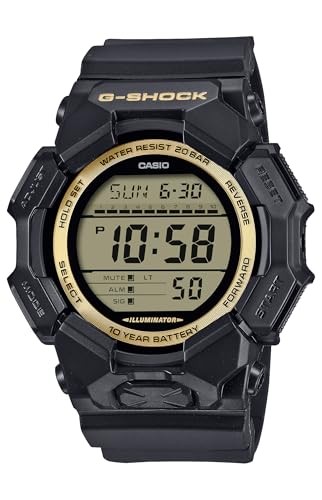 CASIO G-SHOCK Long-Life Battery Watch GD-010GB-1A9JF Men’s Black/Gold NEW