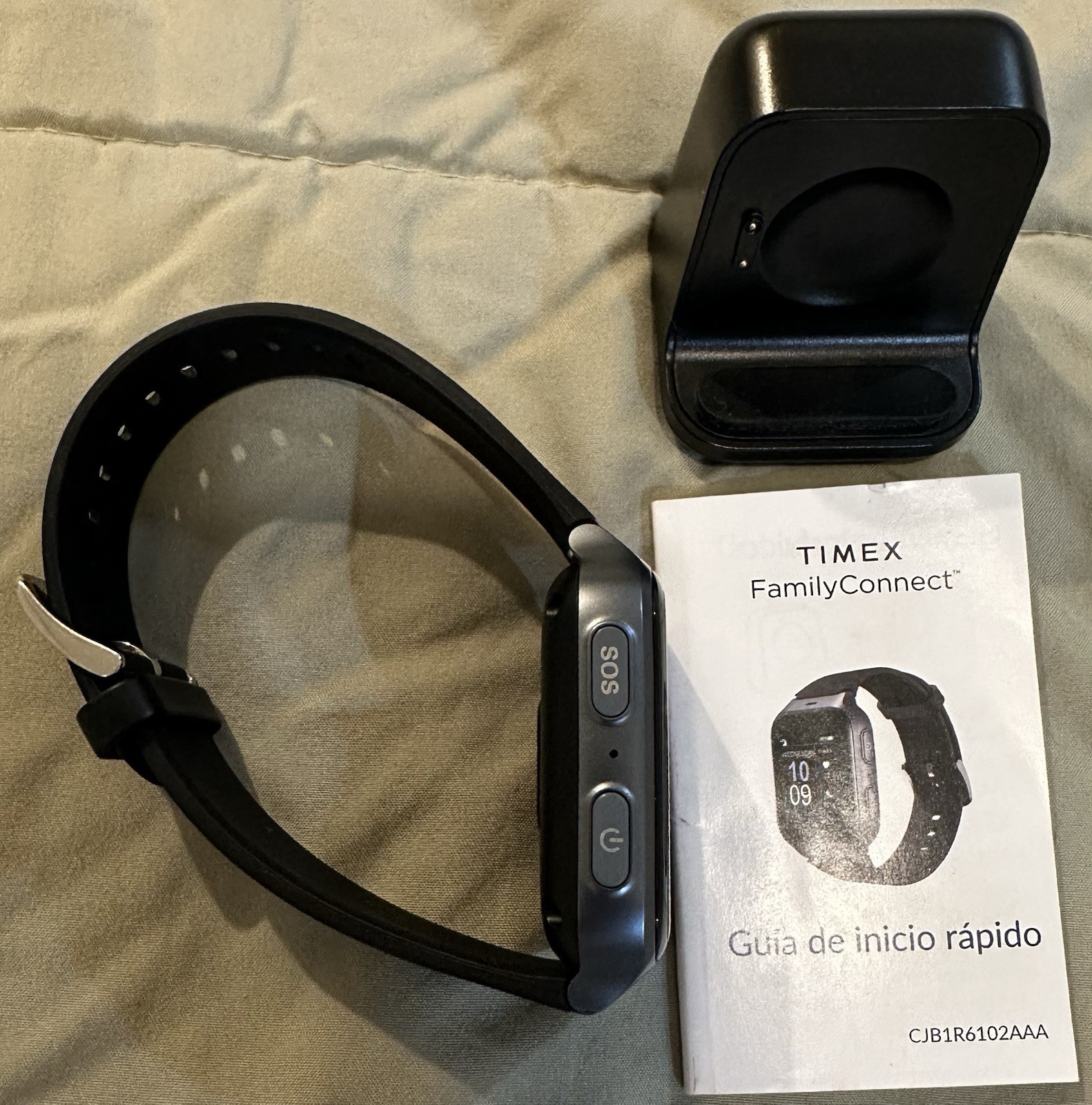 Timex Family Connect Senior 4G Smart Watch Black 4G LTE GPS SOS