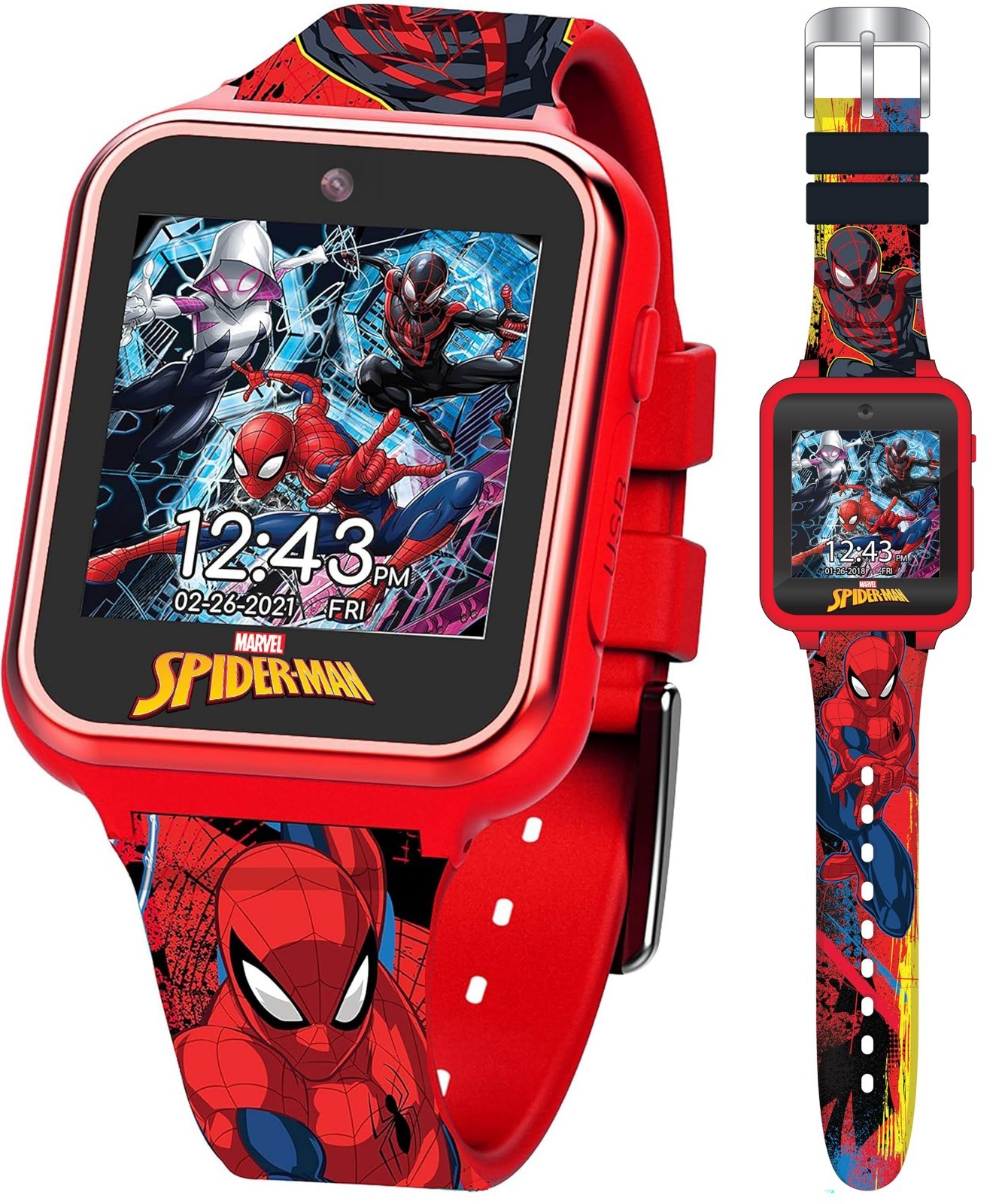 Interactive Kids Smartwatch – LED Screen, Camera, Games, Step Tracker, 10 Faces