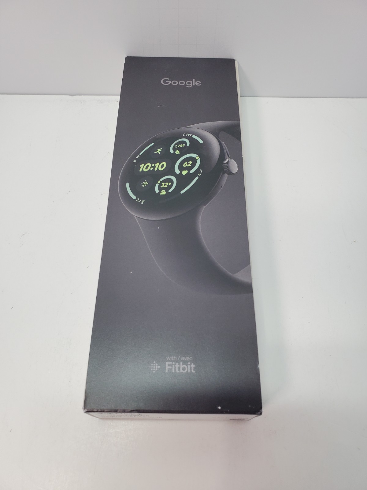 New & Seal Google Pixel Watch 3 45mm Wi-Fi Matte Black Obsidian Band Free Ship