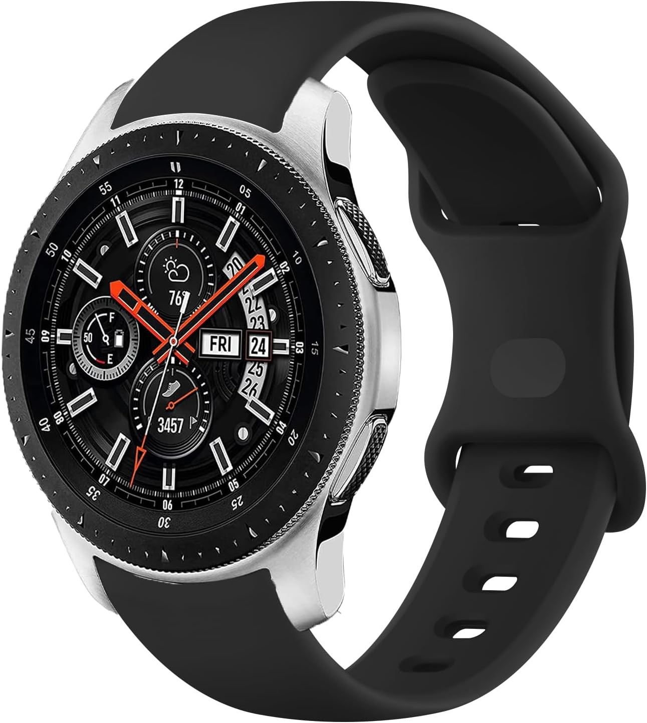 22mm Silicone Strap Compatible with Samsung Gear S3 Frontier/Classic