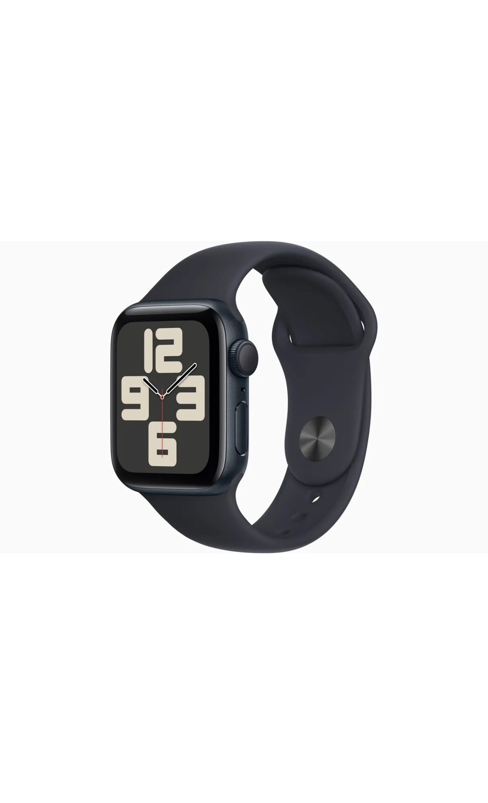 Apple Watch Series 5 40mm Gray Case with Black Silicone Band. UNLOCKED
