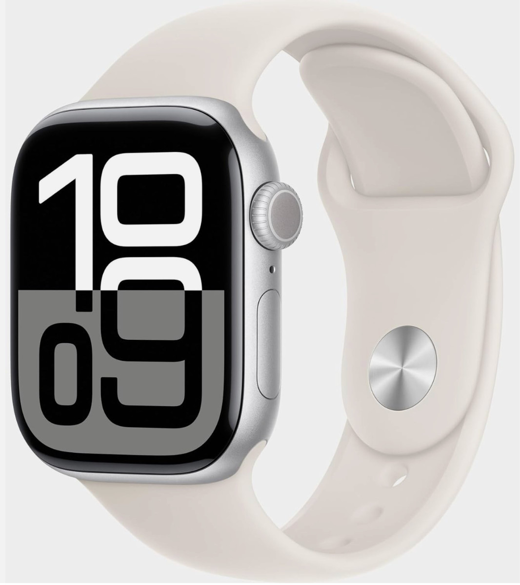 Apple Watch Series 10 46mm GPS+CEL Aluminum Silver & Starlight Sport Band – New