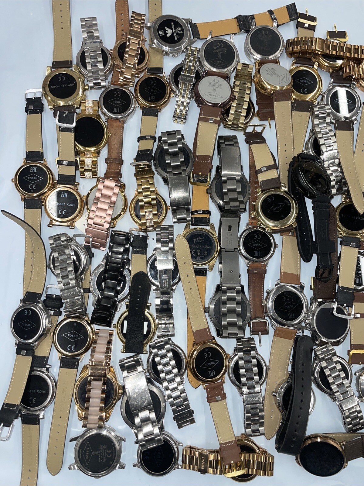 Wholesale watch lot of Fossil/Michael Kors Gen 3 Smart Watch Qty 100 Sku LAN24