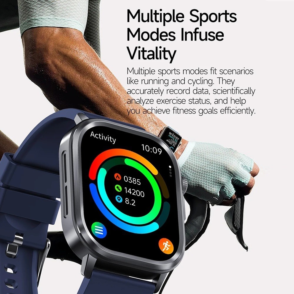 ET573 ECG+PPG AMOLED SOS AI Voice Smart Watch Bluetooth Call Health Monitoring