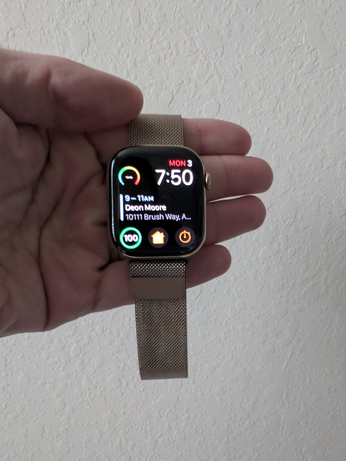 Apple Watch (Series 10) 46mm Gold Titanium w/ Milanese Loop (LTE) – Apple Care