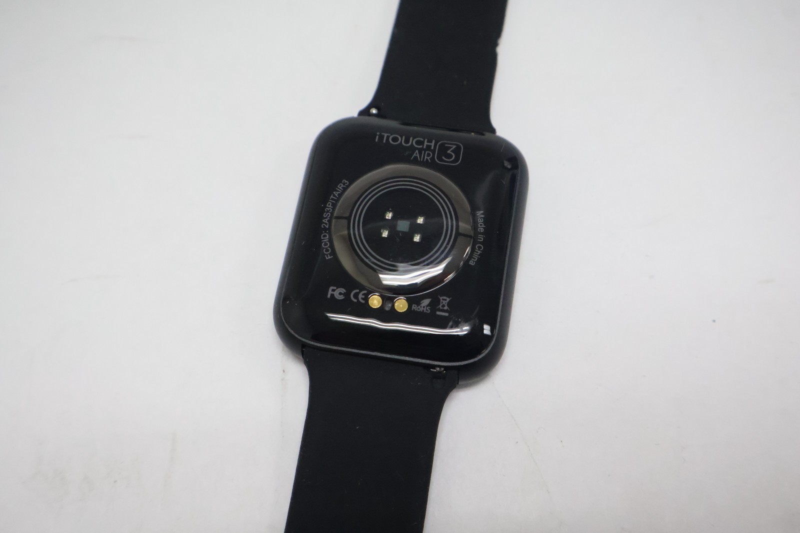 iTouch Air 3 Smartwatch Black Case with Black Silicone Band – Used – Tested