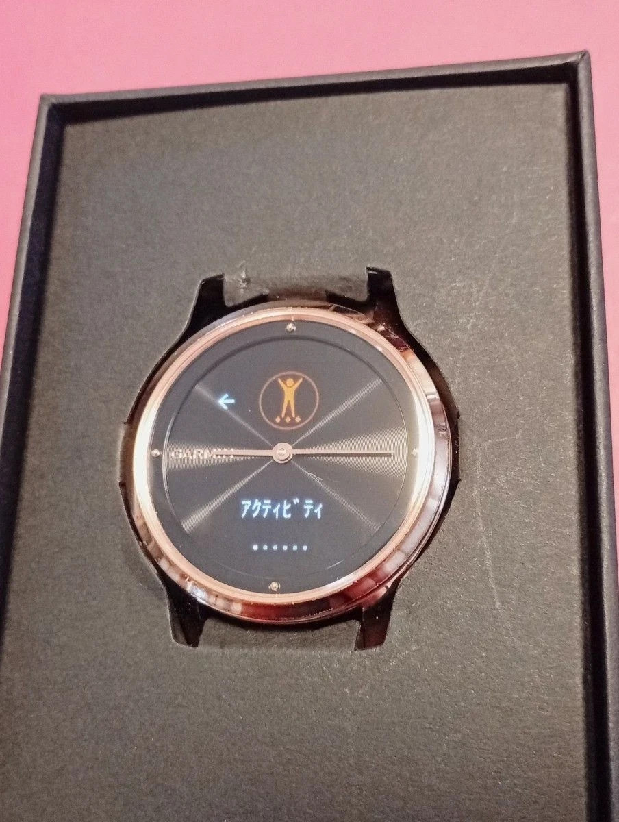 GARMIN vivomove Luxe 18K Rose Gold PVD Milanese – Hybrid Smartwatch (JP)