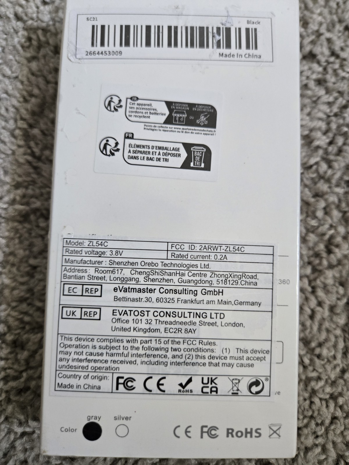 Zl54c Smart Watch Black Brand New Sealed In Box