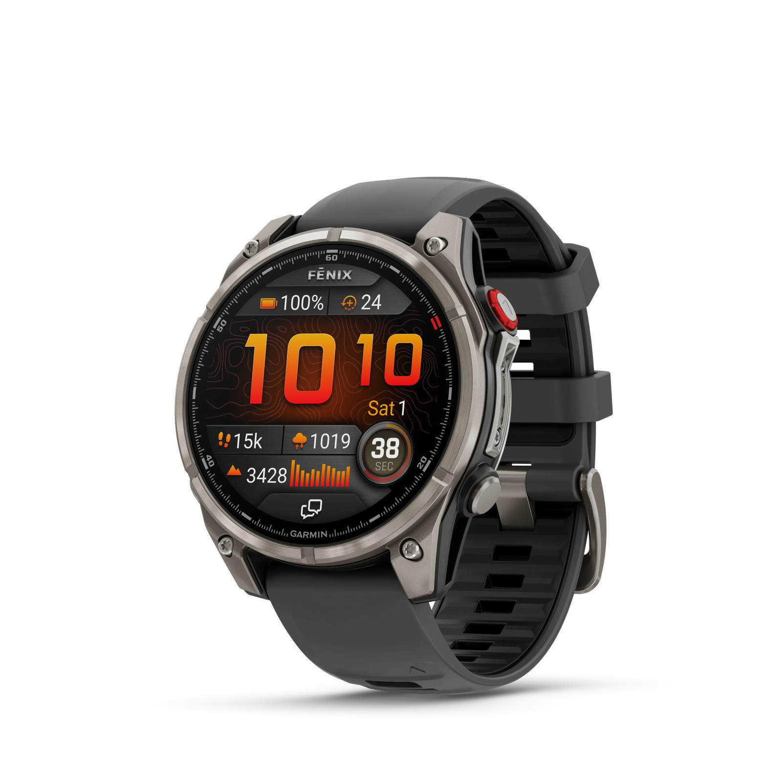 Garmin Fenix 8 Pro, 51 mm, AMOLED, Sapphire,Titanium/Black Band (010-03199-10) *