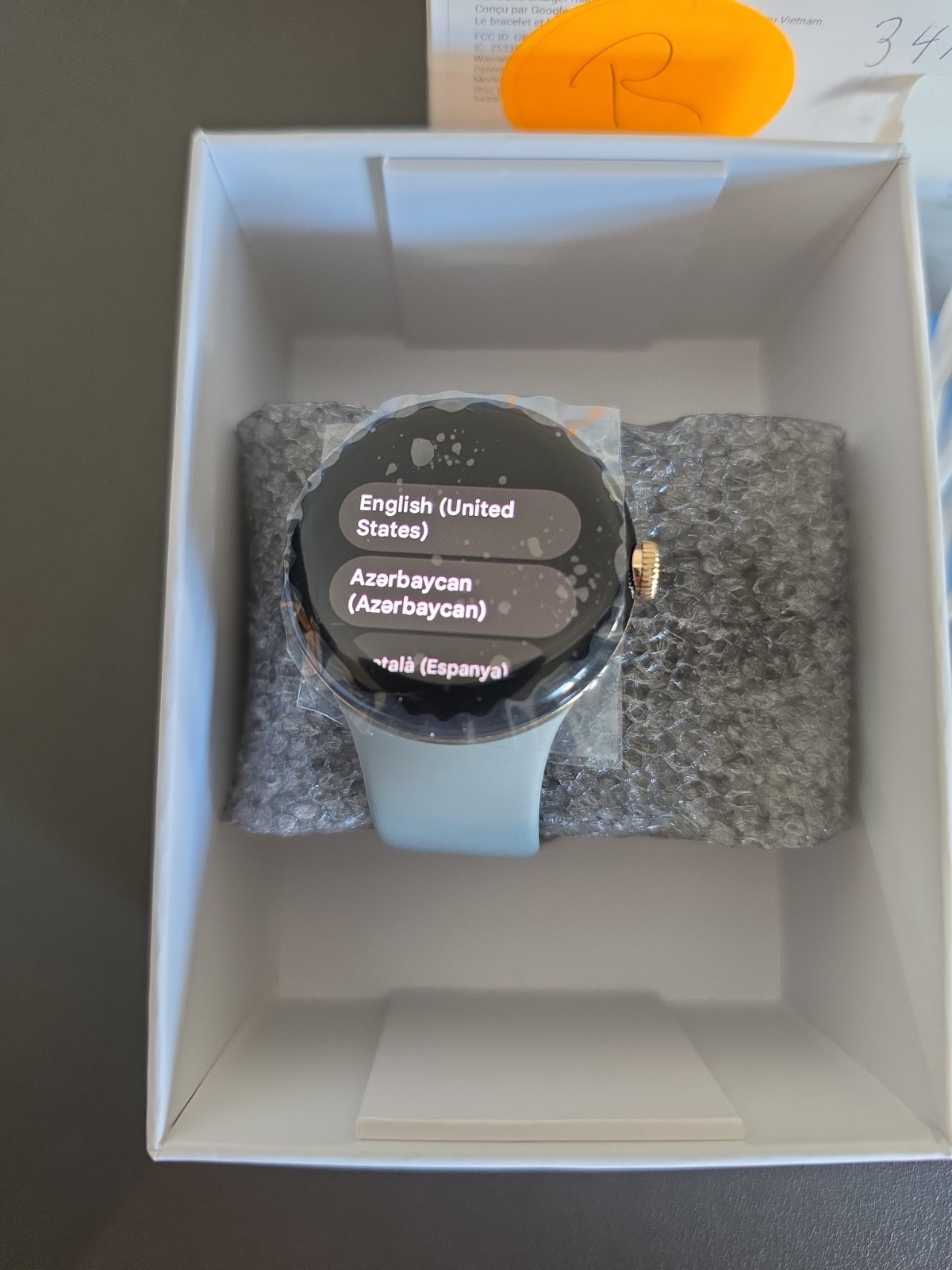 Google Pixel Watch 41mm Wi-Fi, Champagne Gold/Hazel