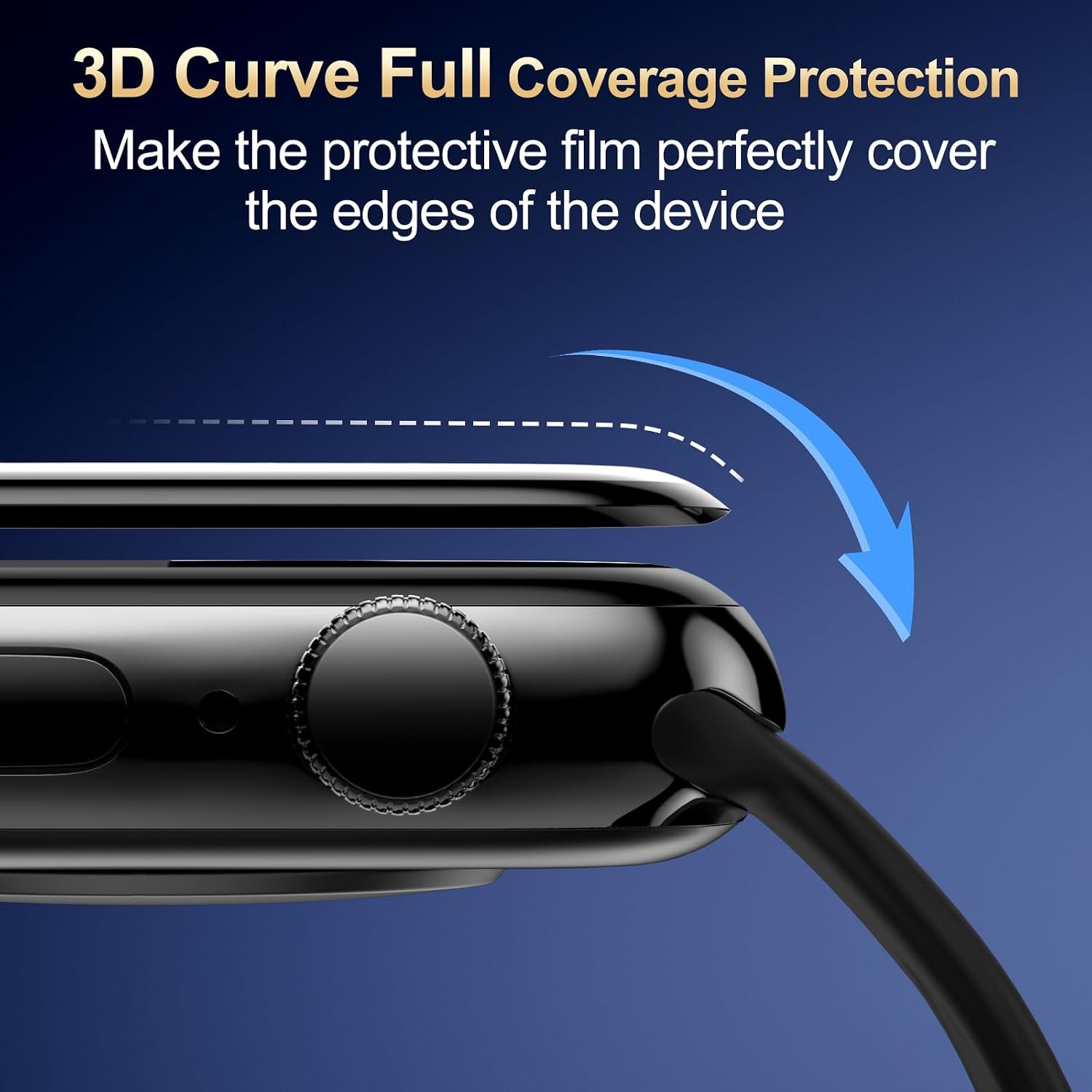 2 Packs Screen Protector for Apple Watch Series 11/10 46mm Automatic Align Tech