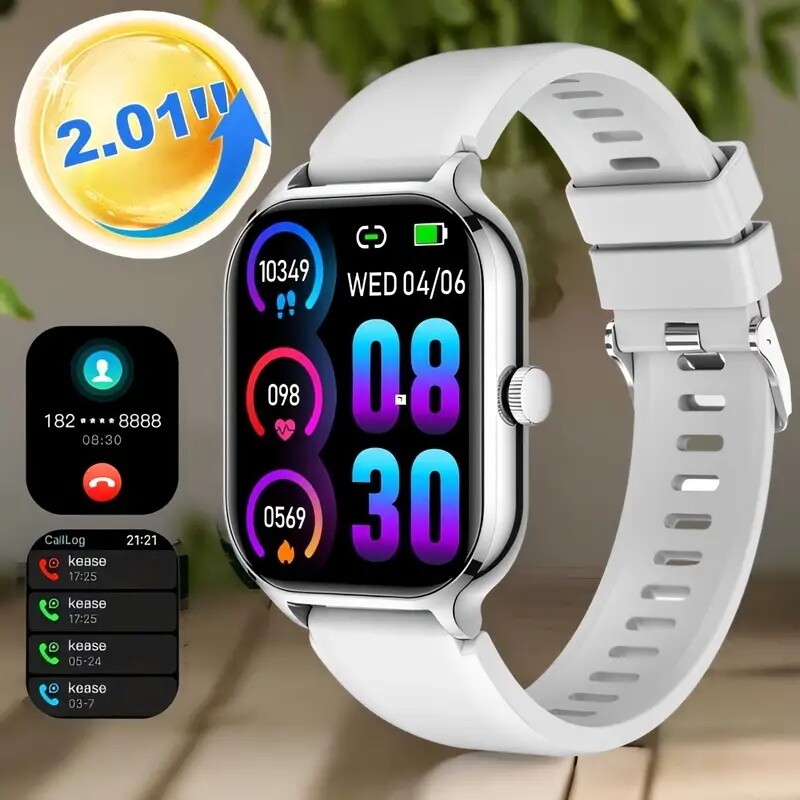 Smart Watch For iPhone,Android Phones,2.01″inch Full Touch Screen for Women/Men