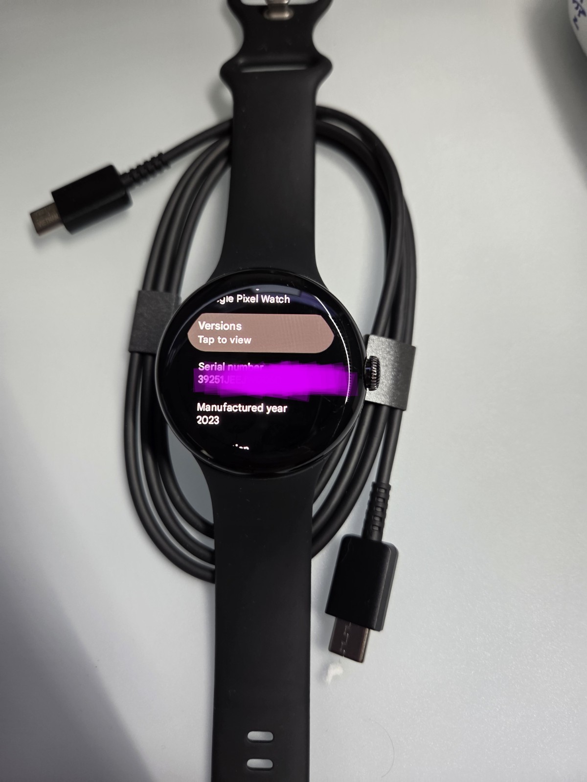 Google Pixel Watch 1st gen ( +Amzpas Mesh Black Wrist Strap,complimentary usb-c)