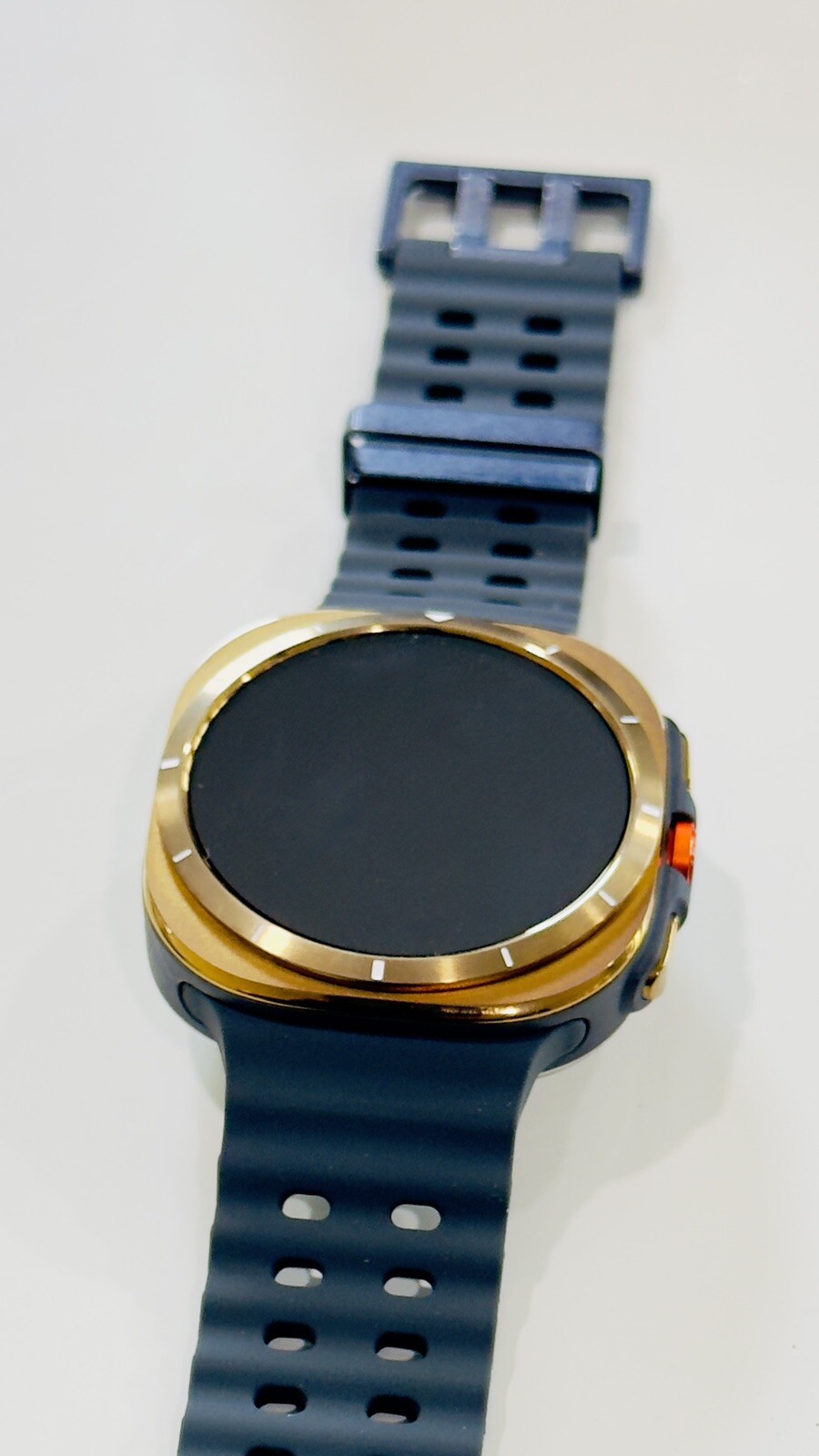CUSTOM GOLD Anodized Samsung Galaxy Watch Ultra 47mm Black / Black Band LTE