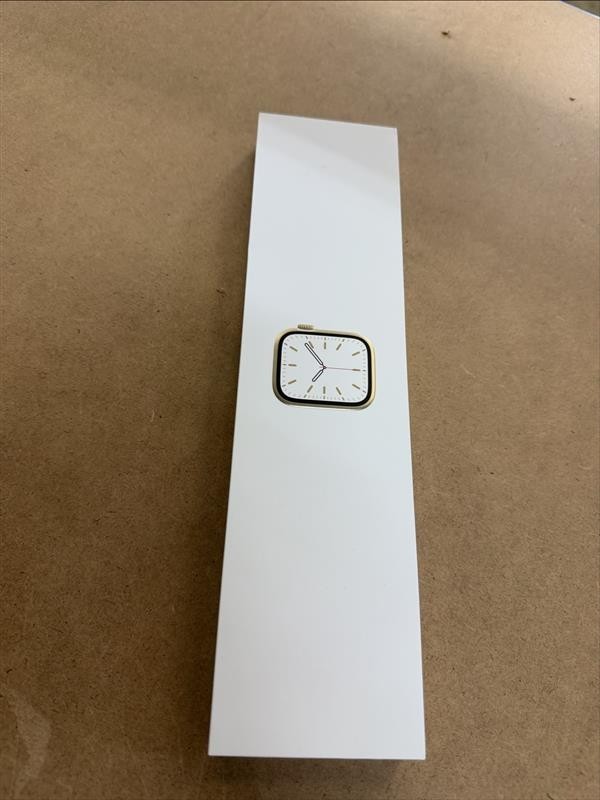 Apple Watch 7 LTE 41mm Stainless Gold Stylish Smartwatch(Missing Band)