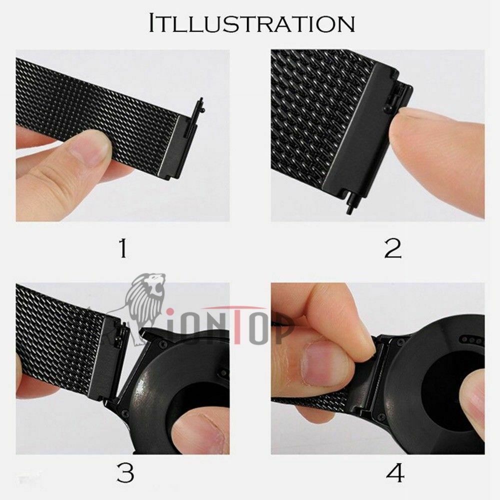 US Stainless Steel Magnetic Loop Metal Watch Band for Huawei Watch GT2 42mm 46mm