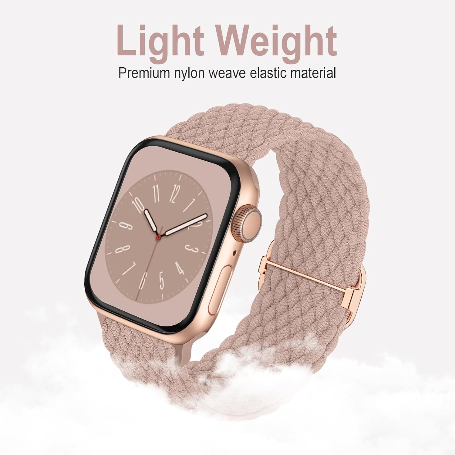 Braided Solo Loop Strap Compatible with Apple Watch 38mm 40mm 41mm