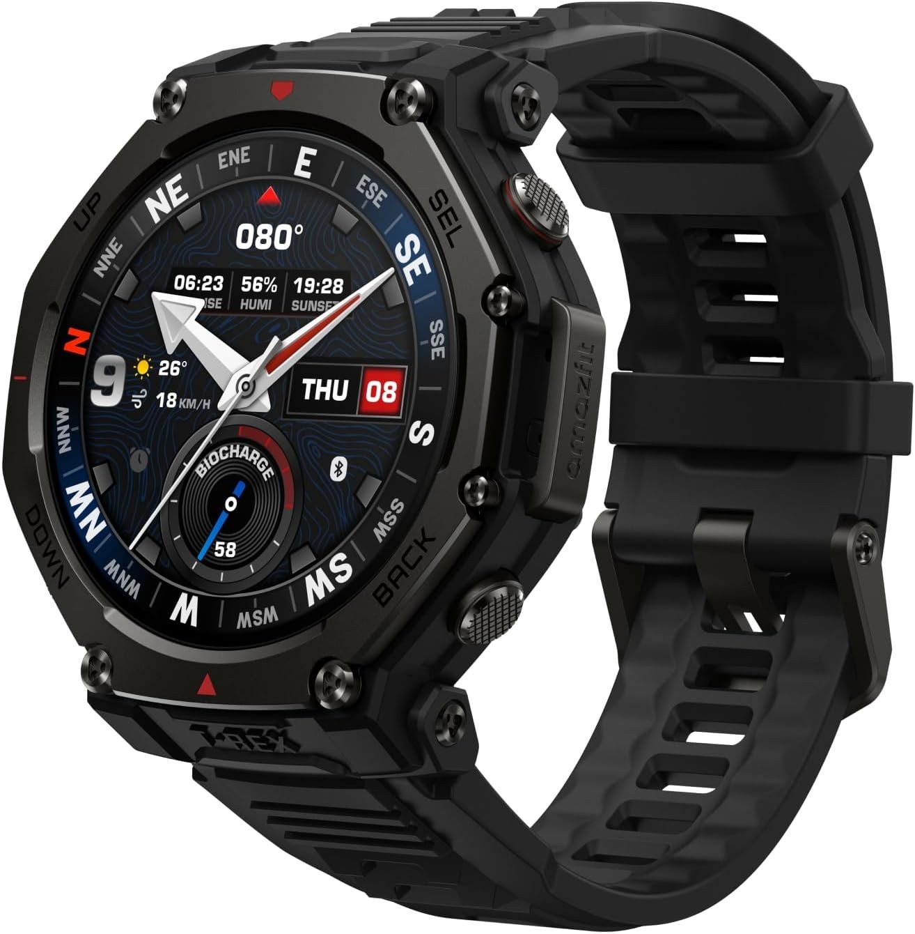 Amazfit T-Rex 3 Pro 48mm Outdoor Smart Watch AMOLED Display Built-in Flashlight