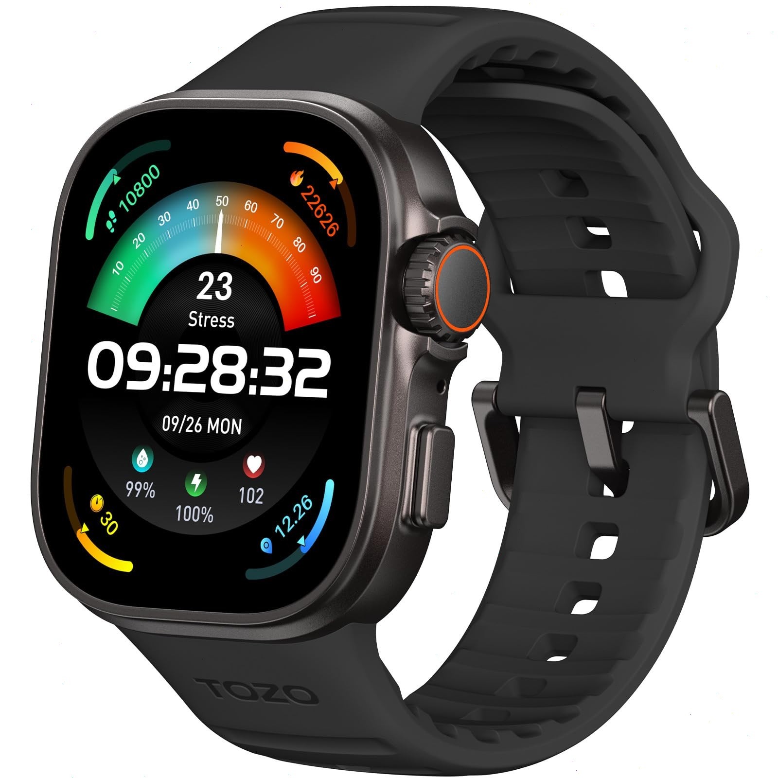 TOZO S20 Smart Watch with GPS Activity Fitness Tracker 1.95″ AMOLED Touchsreen