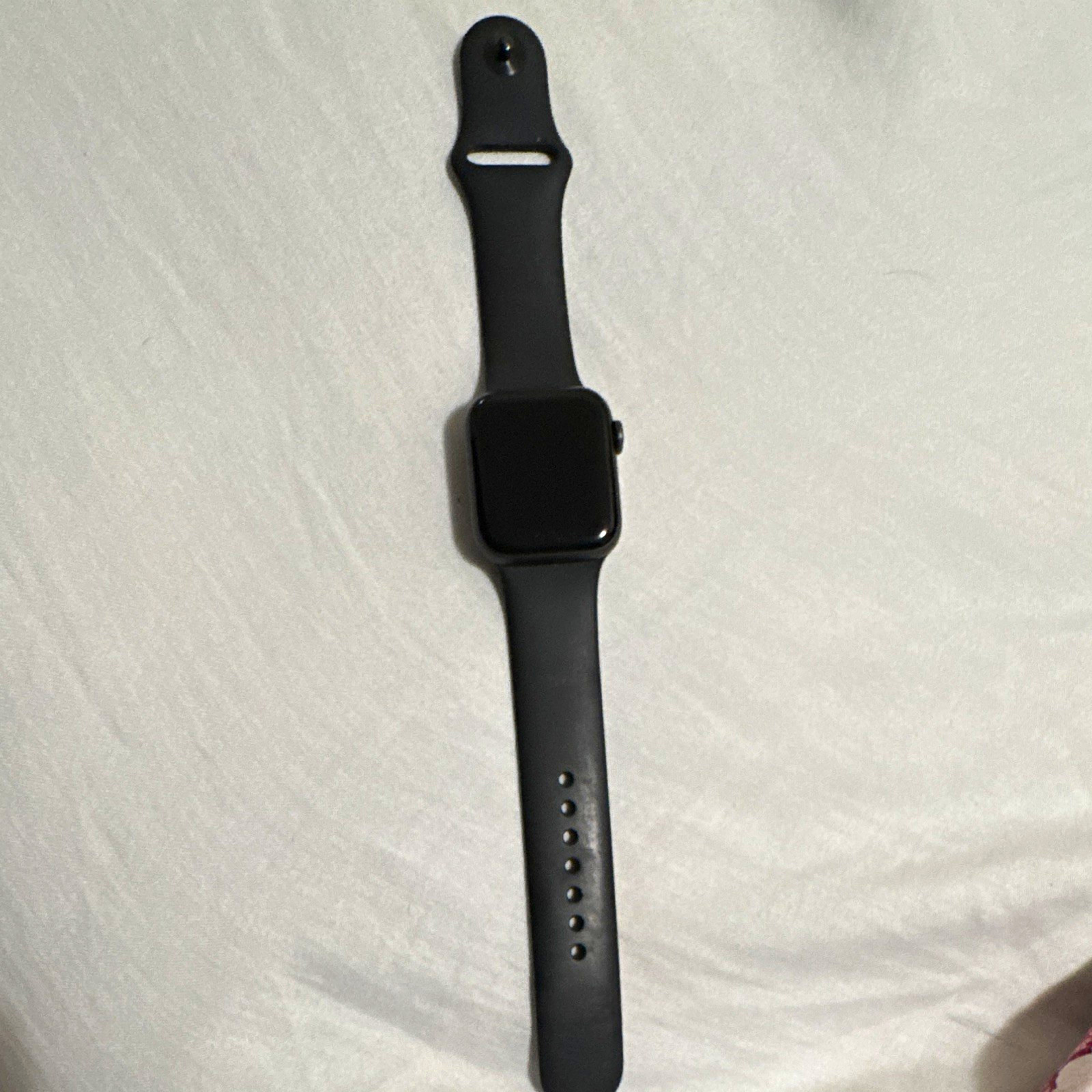 Apple Watch Series 6 40mm Black Aluminum Case Black Silicone Band