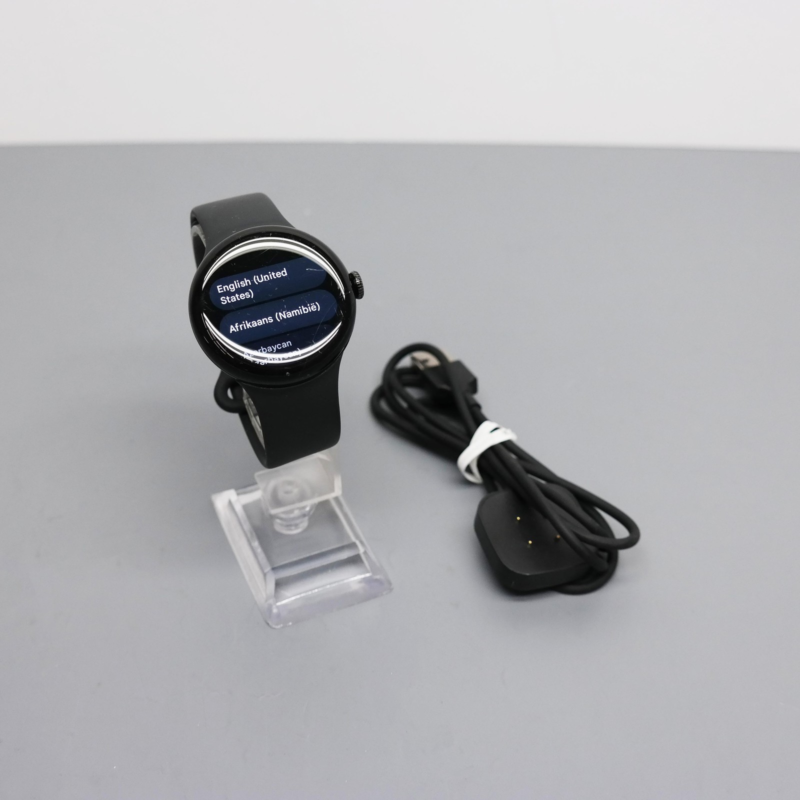 Google Pixel Watch 3 41mm GA05757-US Matte Black Aluminum Obsidian ISSUE