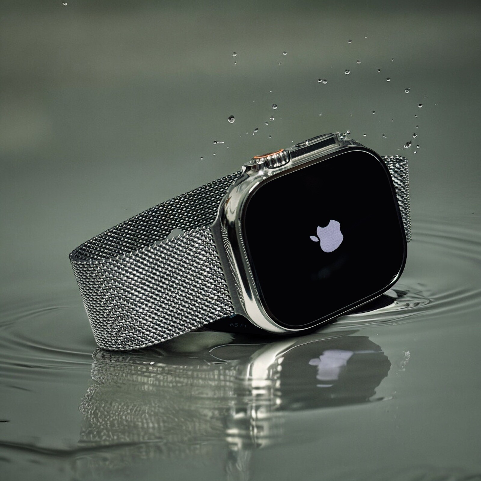 Apple Watch ULTRA 3 49mm CUSTOM Diamond Polished with Apple Milanese Loop