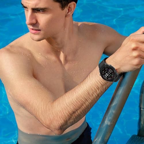 Silicone Sport Strap Compatible with Garmin Fenix 8 Pro 47mm and Forerunner 945/