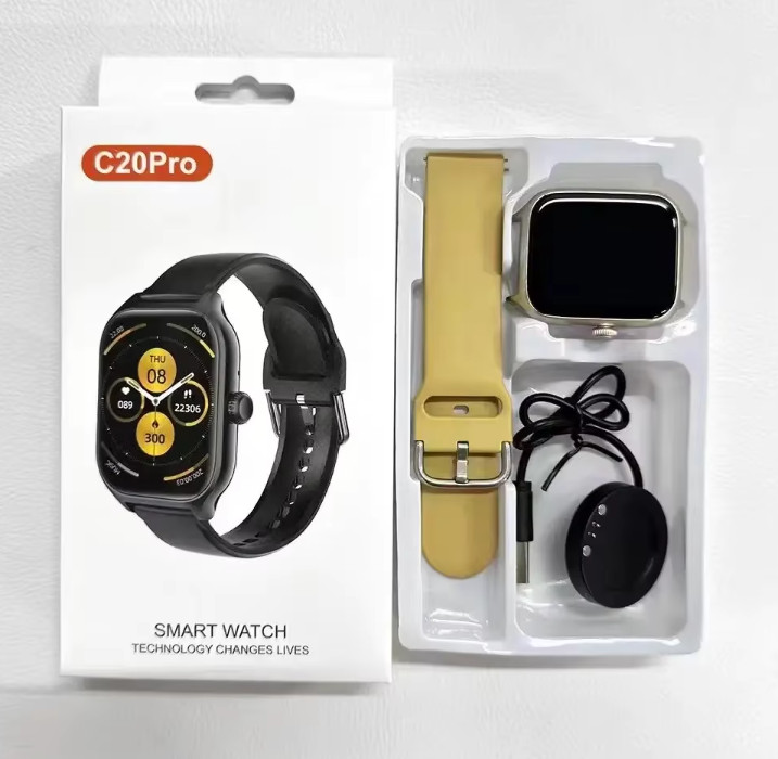 C20 Pro Smart Watch Sport Fitness Tracker Bluetooth Call Heart Rate Android iOS