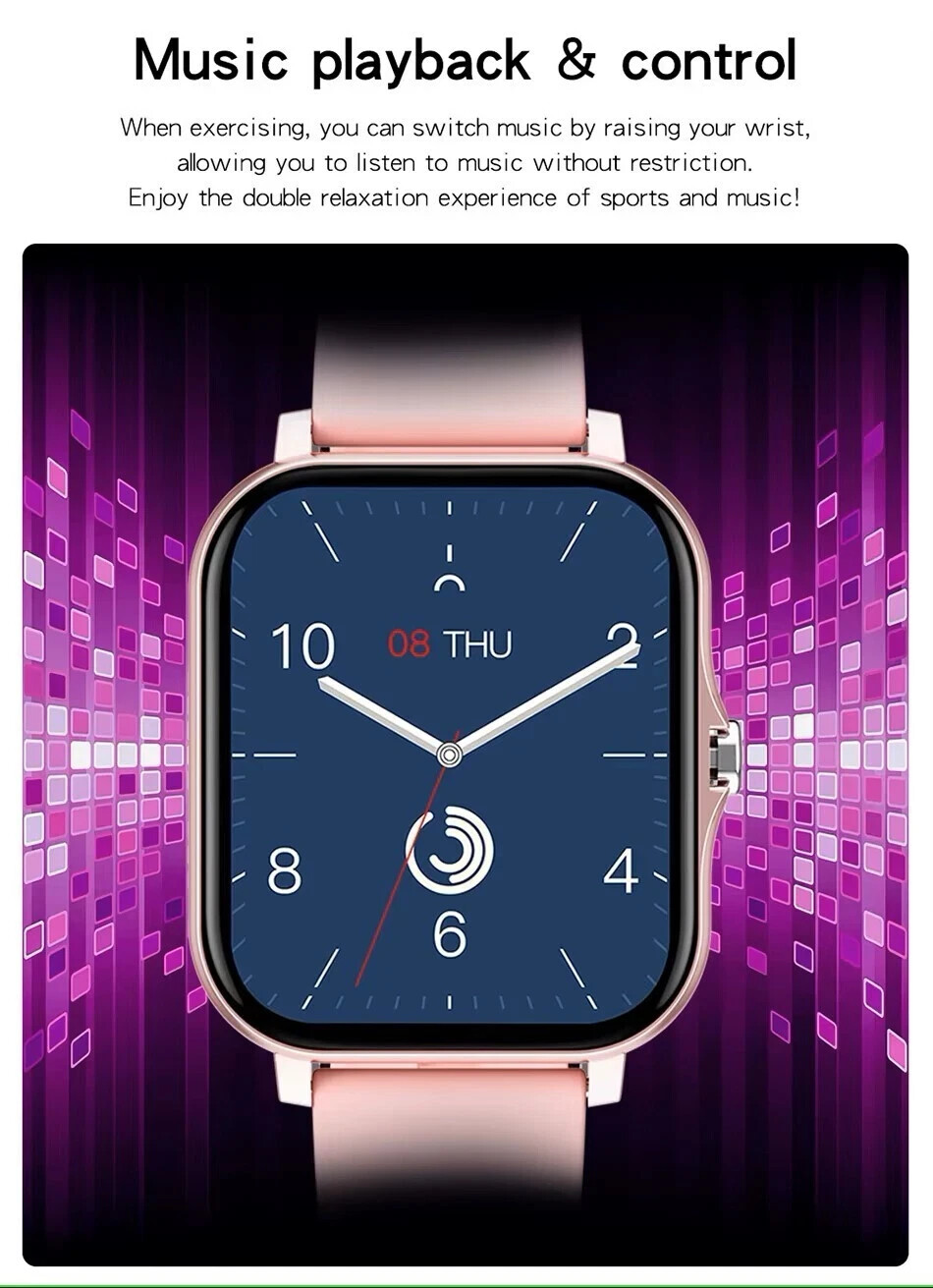1.83″ Smart Watch For Men & Women Heart Rate Blood Monitor for Android & iPhone