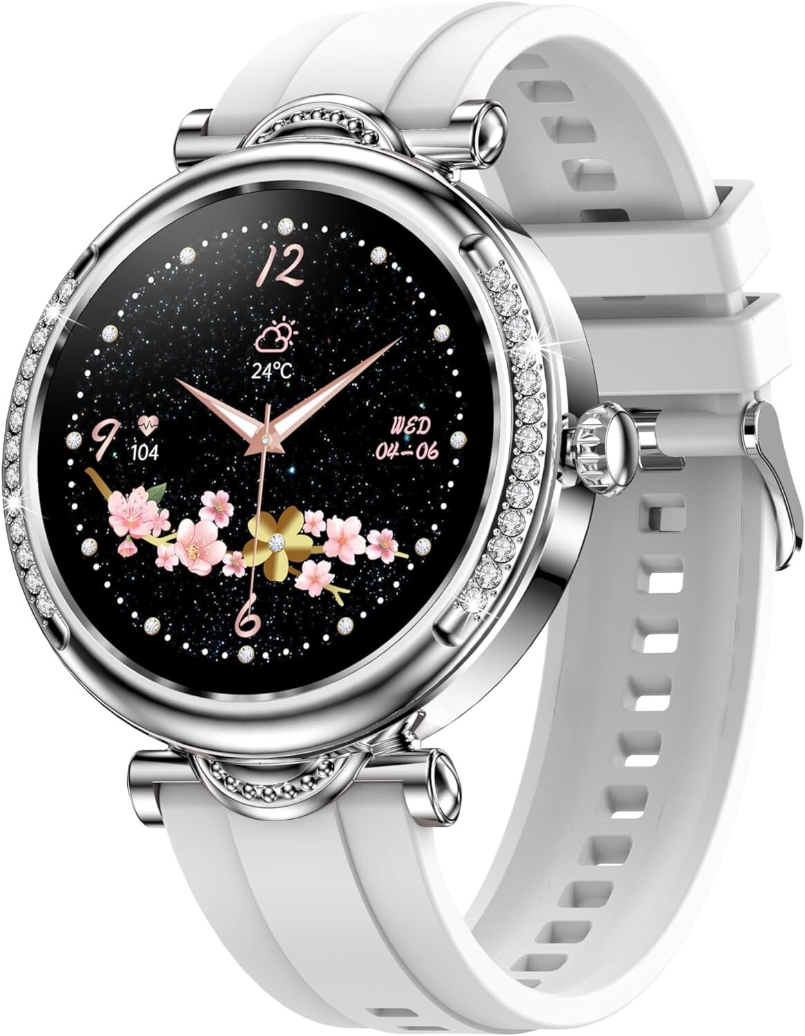 Smart Watch for Women 1.27” HD Screen Pedometer Heart Rate Fitness Tracker