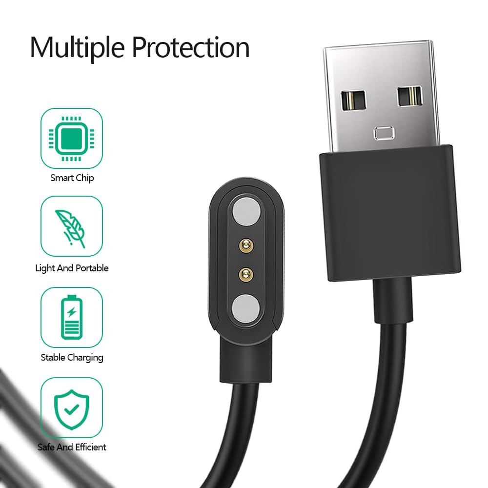 VeryFit ID208BT ID208 Plus ID207 Smart Watch Cable Chargers Replacement Cord