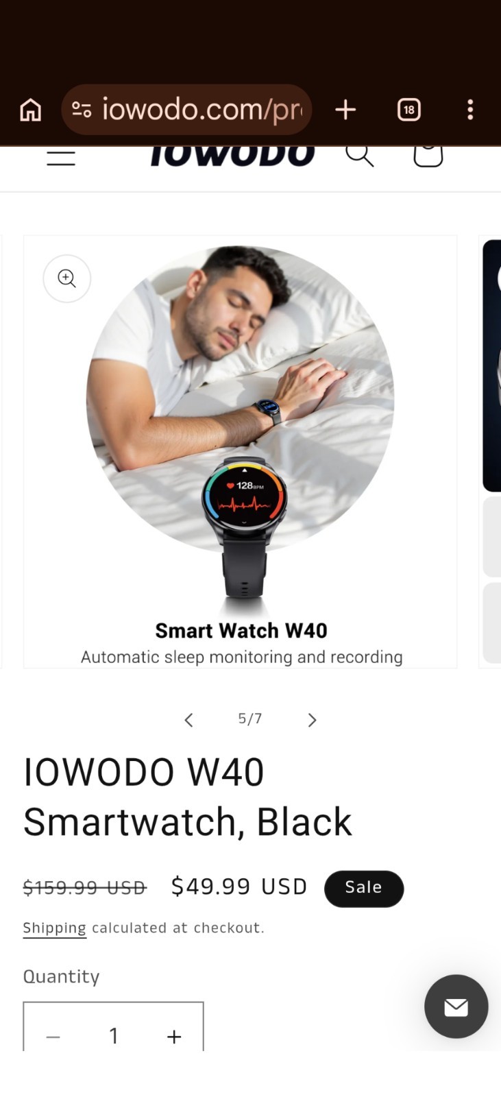 Smart Watch W40 By IOWODO