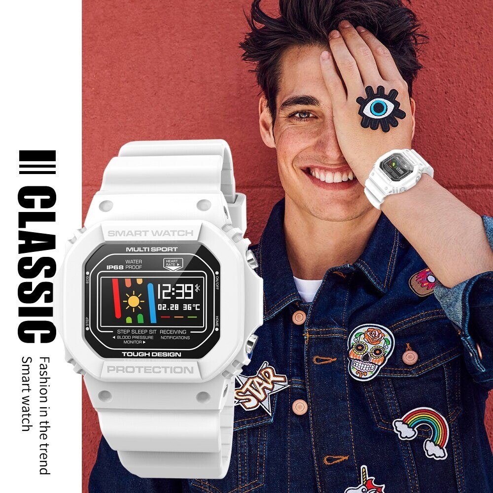 Smart Watch Men Bracelet Gents Fitness Tracker Touch Screen Waterproof Sport New