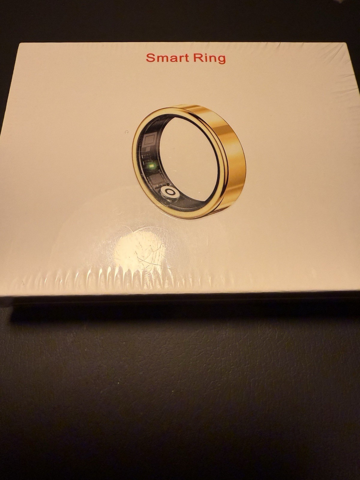JRing Smart Ring Heart Rate Monitor Blood Pressure Tracker Size 7, Gold