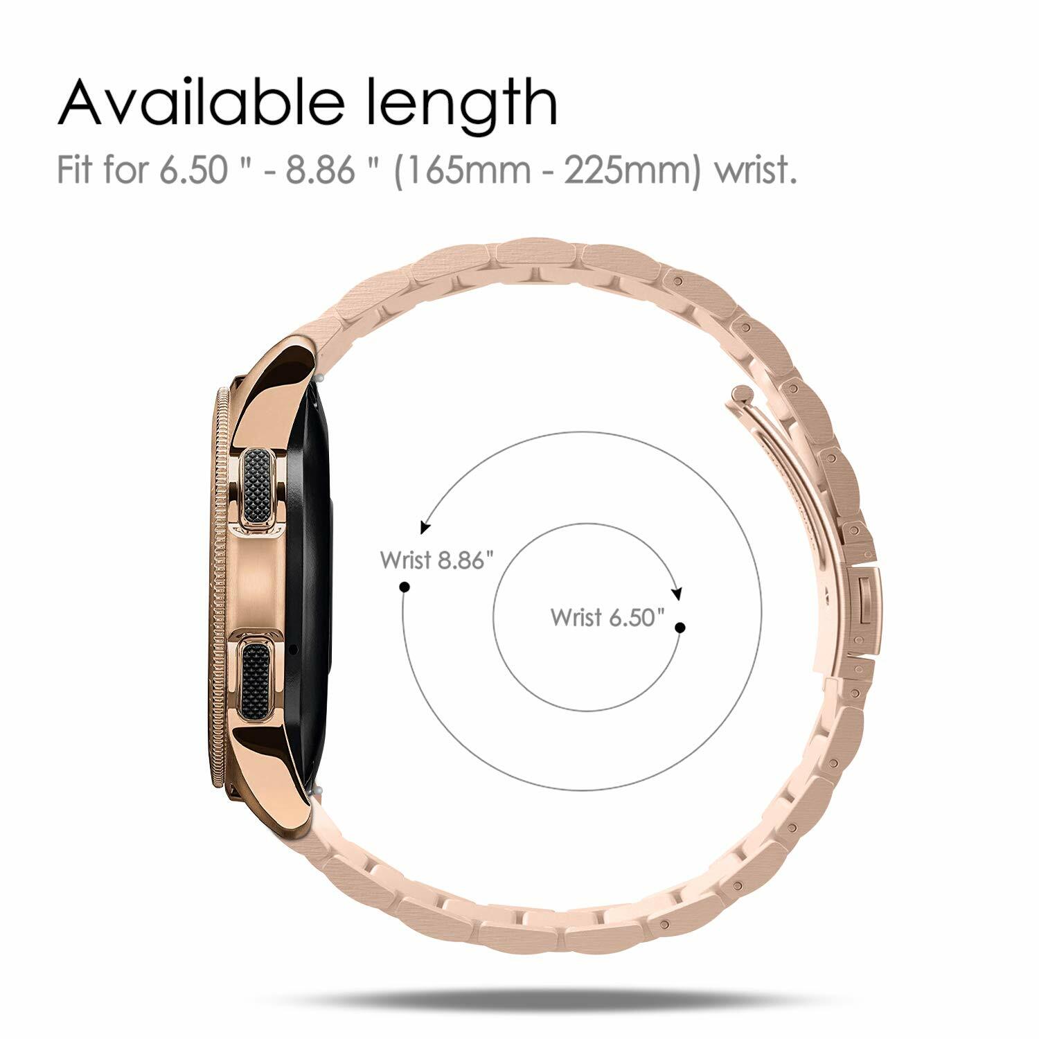20mm Stainless Steel watch Strap for Samsung Galaxy Watch Active 40mm/42mm /S2