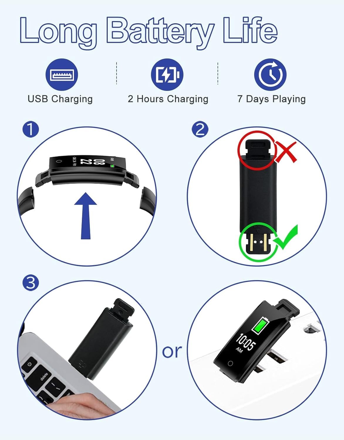 Simple Fitness Tracker Watch – No App Required, Accurate Steps & Sleep Tracking