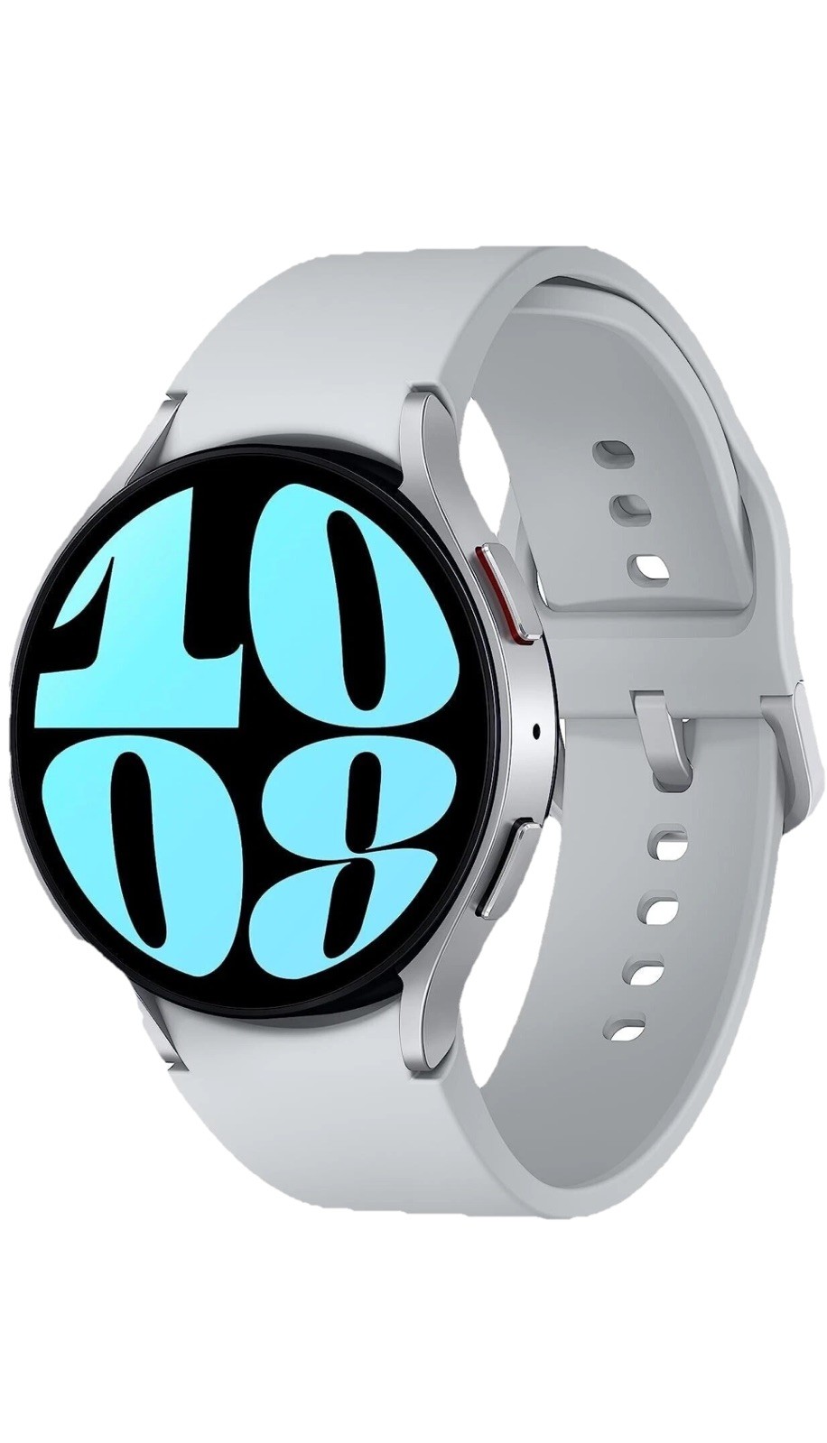 Samsung Galaxy Watch6 SM-R940 44mm Aluminum Case with Sport Band – Silver…
