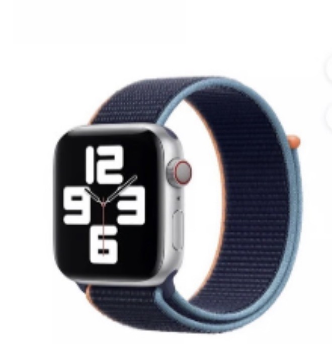 Apple Watch Series 6 GPS 40mm Space Gray Aluminum Case – Deep navy sport loop