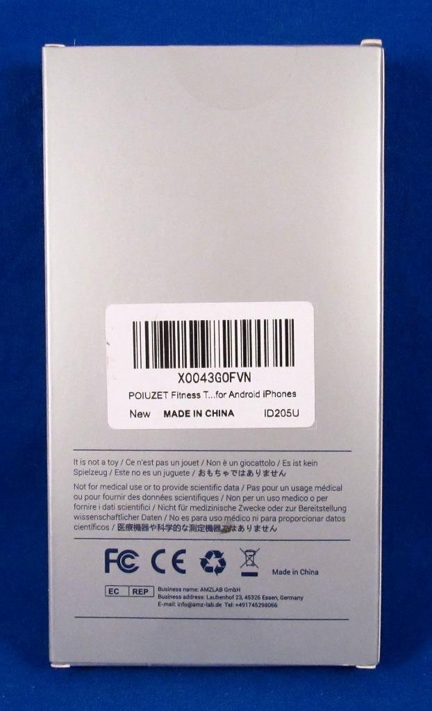 POIUZET Smart Watch NEW SEALED BOX Heart Rate, Calories, Pedometer Android & iOS