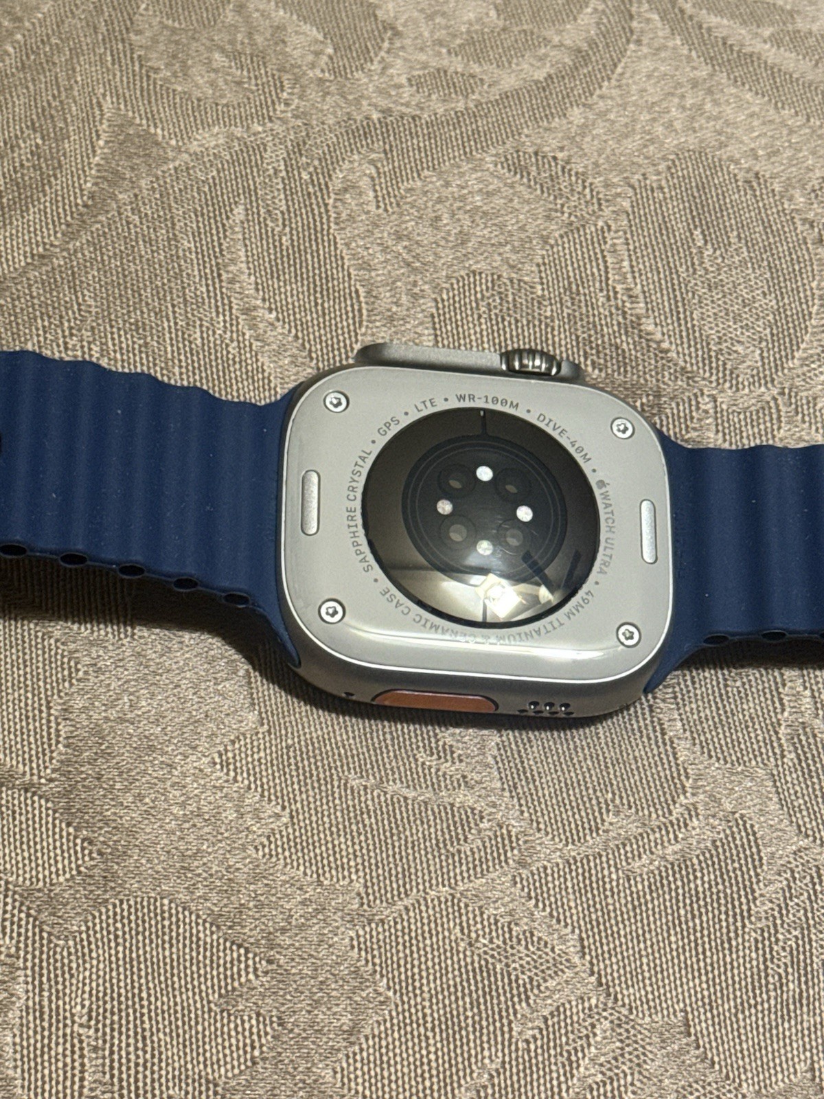Apple Watch Ultra 2 [GPS + Cellular 49mm] – Titanium Case with Blue Ocean Band
