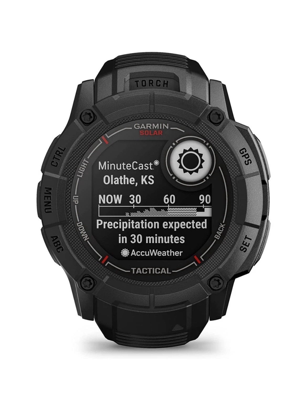Garmin Instinct 2X Solar Tactical GPS Smartwatch 50mm Black Silicone Band