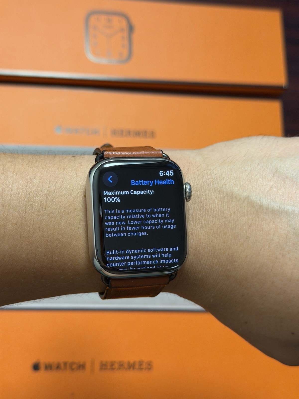 Apple Watch Hermes Series 8 GPS + Cellular, 45mm Silver Stainless Steel Case
