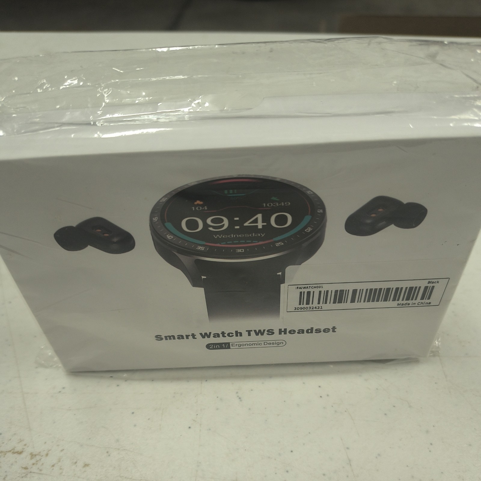 Smart Watch True Wireless Stereo Headset Fitness Tracker Waterproof + Phone