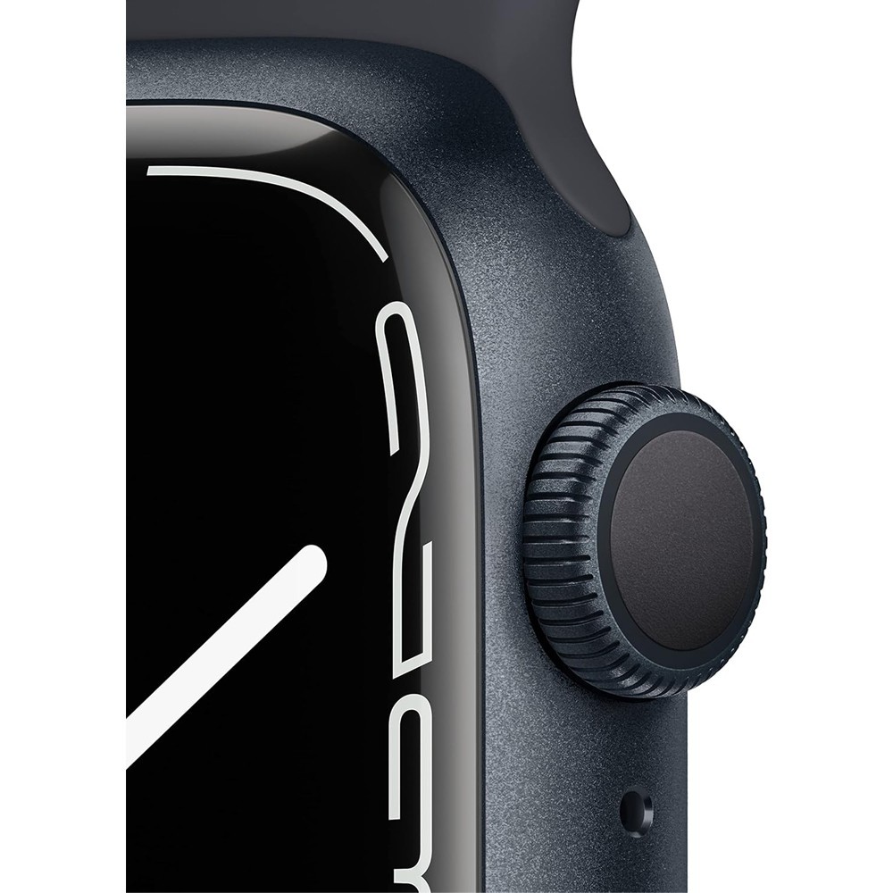 Apple Watch Series 7 45mm (GPS) Midnight Aluminum Case w/Sport Band – Excellent