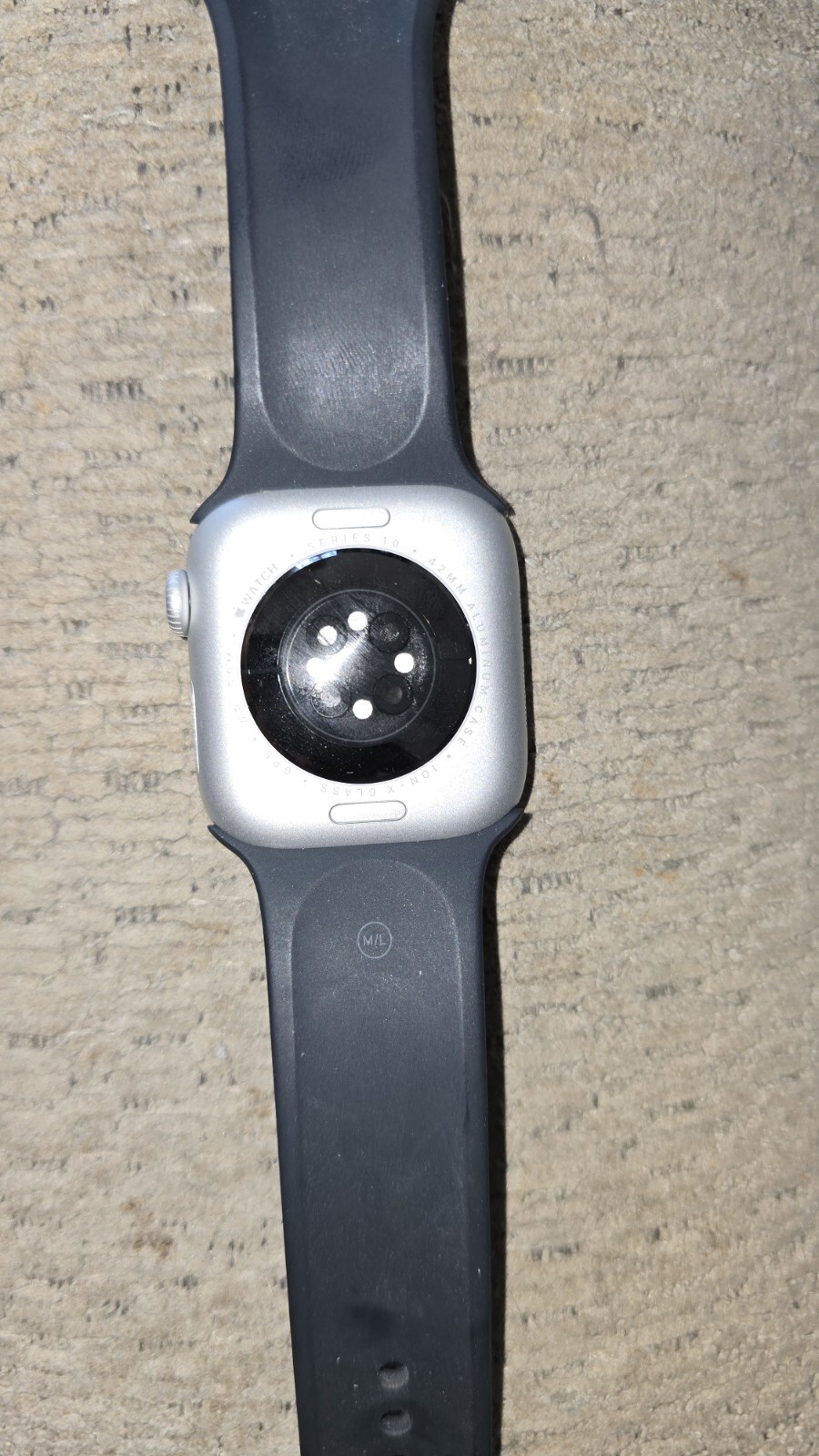 Apple Watch Series 10 42mm GPS Silver Case Denim Sport Band S/M MWWA3LW/A 2024