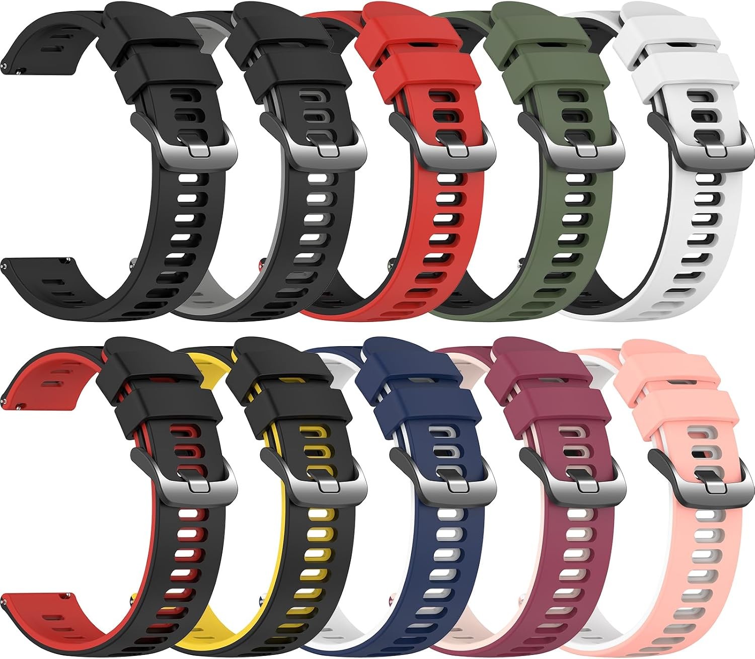 22mm Soft Silicone Strap Compatible with Samsung Galaxy Watch 3 45mm