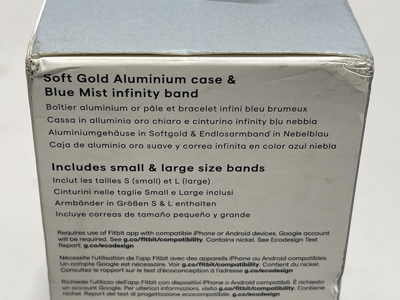 Fitbit – Sense 2 Advanced Health Smartwatch – Blue Mist/Soft Gold