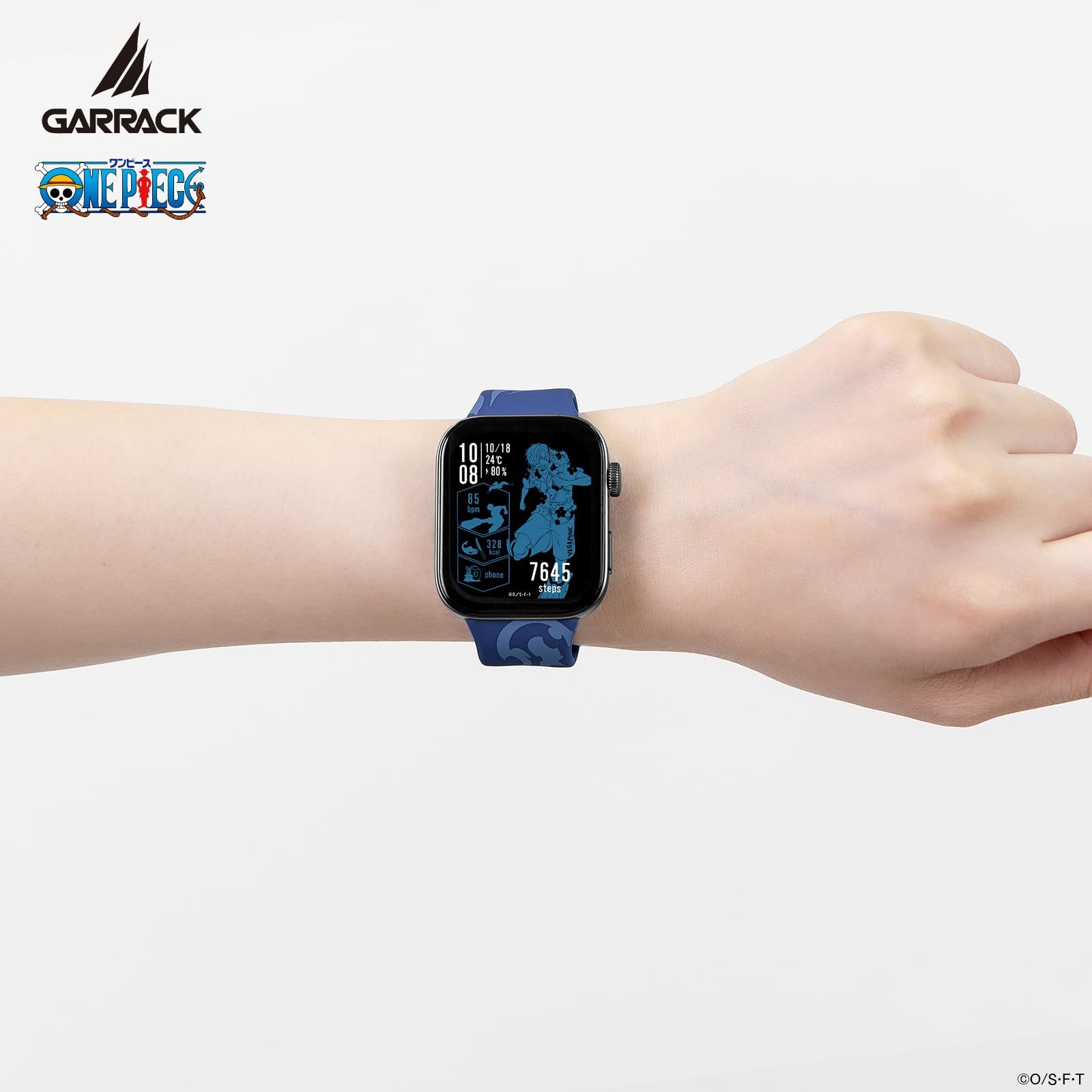 ONE PIECE Sanji Smart Watch GARRACK HUC-OP-FT3-S AMOLED Blue 5ATM