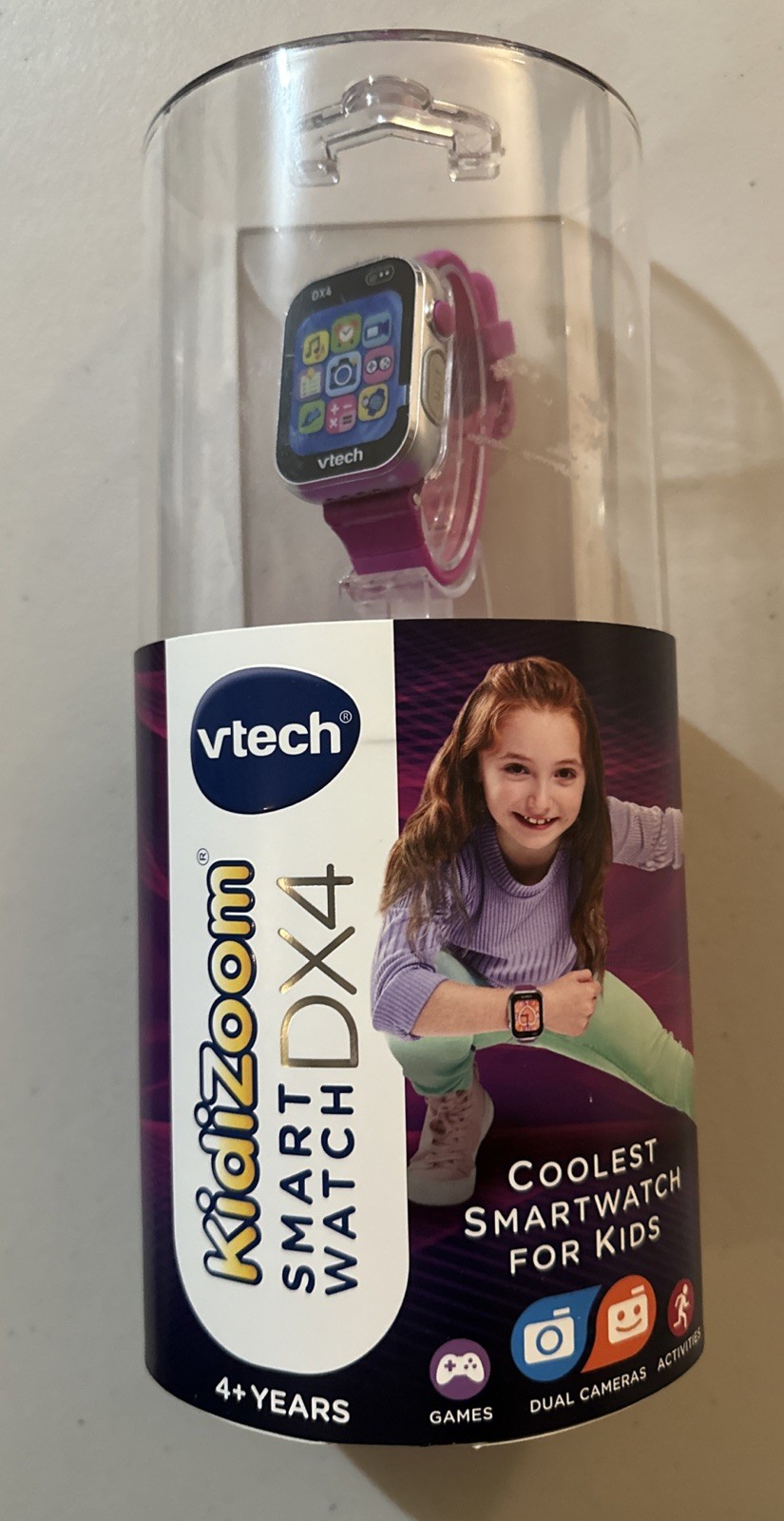 VTech Kid’s KidiZoom Smartwatch DX4 (Purple) Camera, Games, Activities BRAND NEW